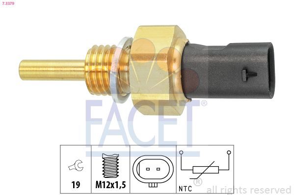 Датчик температури охолоджуючої рідини FACET 73379 - zapix