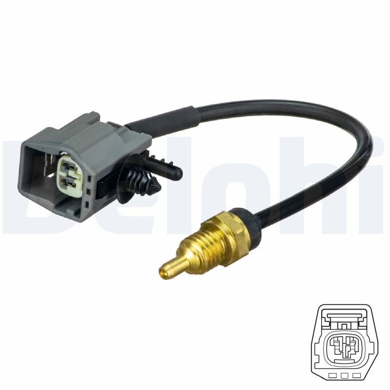 Датчик температури охолоджуючої рідини DELPHI TS10492 - zapix