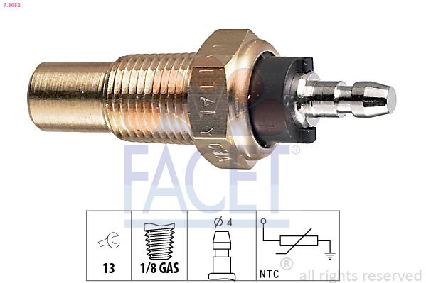 Датчик температури охолоджуючої рідини FACET 73052 - zapix