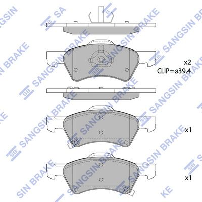 Гальмівні колодки дискові HI-Q SP1440 - zapix