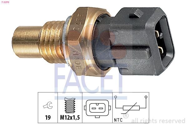 Датчик температури охолоджуючої рідини FACET 73270 - zapix