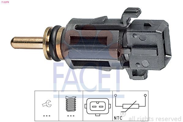 Датчик температури охолоджуючої рідини FACET 73279 - zapix