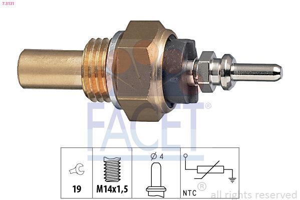 Датчик температури охолоджуючої рідини FACET 73131 - zapix