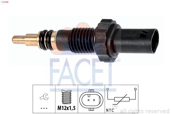 Датчик температури охолоджуючої рідини FACET 73348 - zapix