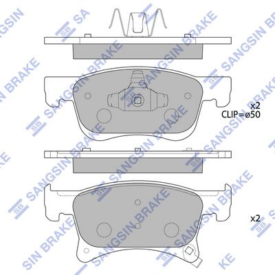 Гальмівні колодки дискові HI-Q SP4194 - zapix