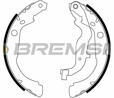 Гальмівні колодки ручника (барабанні) BREMSI GF0447 - zapix