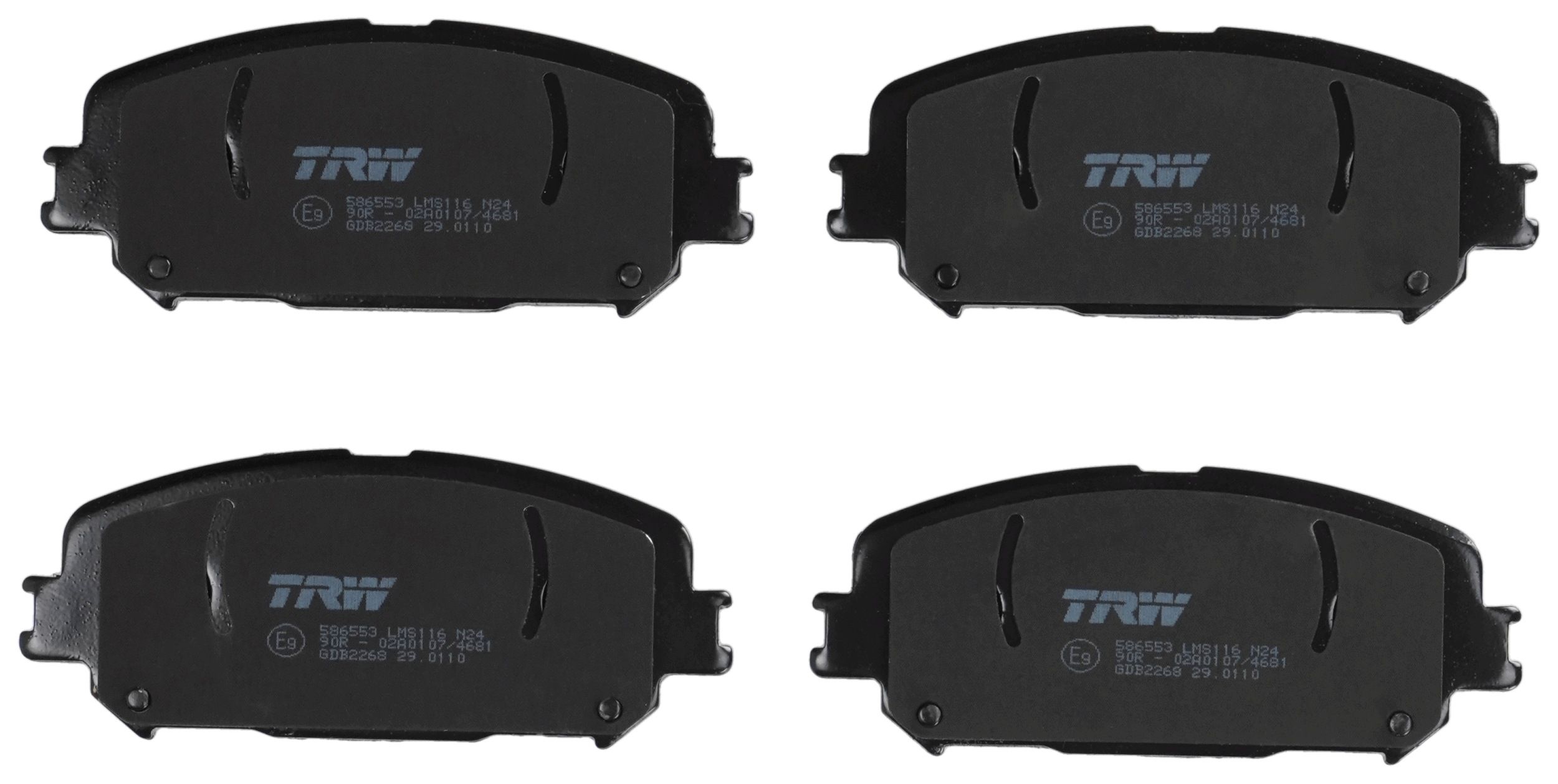Гальмівні колодки дискові TRW GDB2268 - zapix