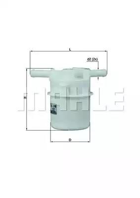 Паливний фільтр MAHLE KL205 - zapix