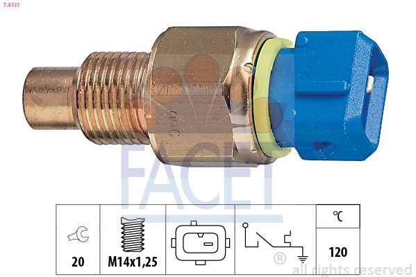 Датчик температури охолоджуючої рідини FACET 74131 - zapix