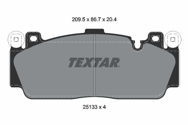 Гальмівні колодки дискові TEXTAR 2513301 - zapix