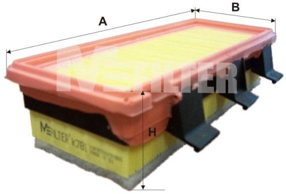 Повітряний фільтр MFILTER K781 - zapix
