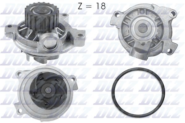 Помпа системи охолодження DOLZ A178 - zapix
