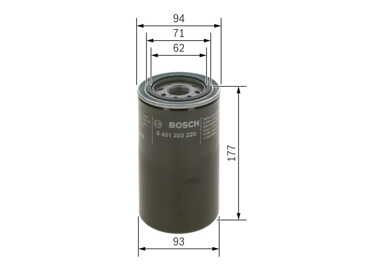 Оливний фільтр BOSCH 0451203220 - zapix