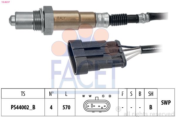 Кисневий датчик FACET 108237 - zapix