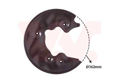 Захист гальмівного диска VAN WEZEL 0327373 - zapix