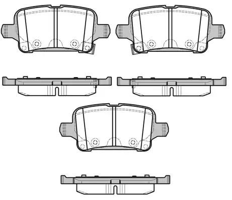 Гальмівні колодки дискові WOKING P1728302 - zapix