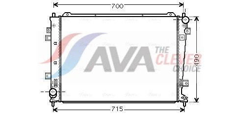Радіатор охолодження двигуна AVA QUALITY COOLING KA2162 - zapix