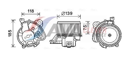 Вентилятор салону AVA QUALITY COOLING FT8433 - zapix