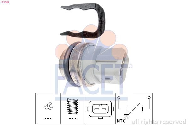 Датчик температури охолоджуючої рідини FACET 73254 - zapix