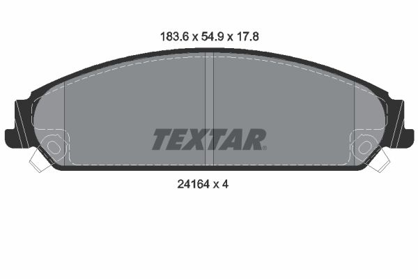 Гальмівні колодки дискові TEXTAR 2416401 - zapix