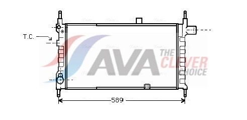 Радіатор охолодження двигуна AVA QUALITY COOLING OL2063 - zapix