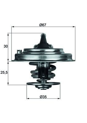 Термостат MAHLE TX3482D - zapix