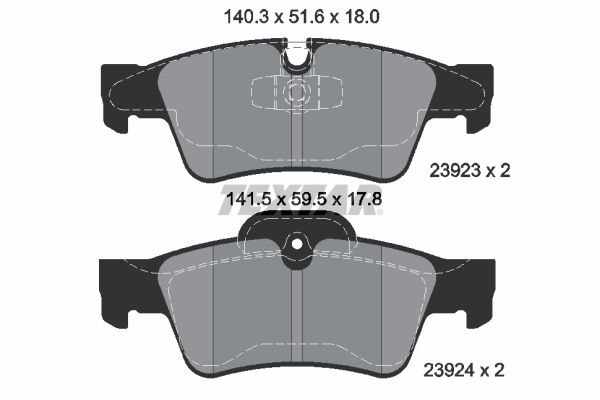 Гальмівні колодки дискові TEXTAR 2392301 - zapix