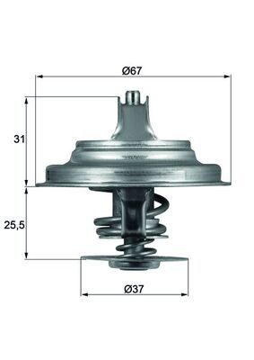 Термостат MAHLE TX2587D - zapix