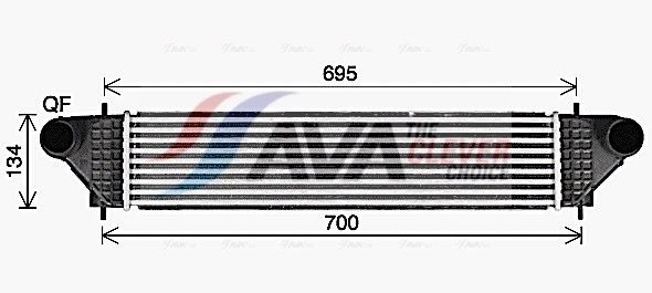 Інтеркулер AVA QUALITY COOLING MT4277 - zapix