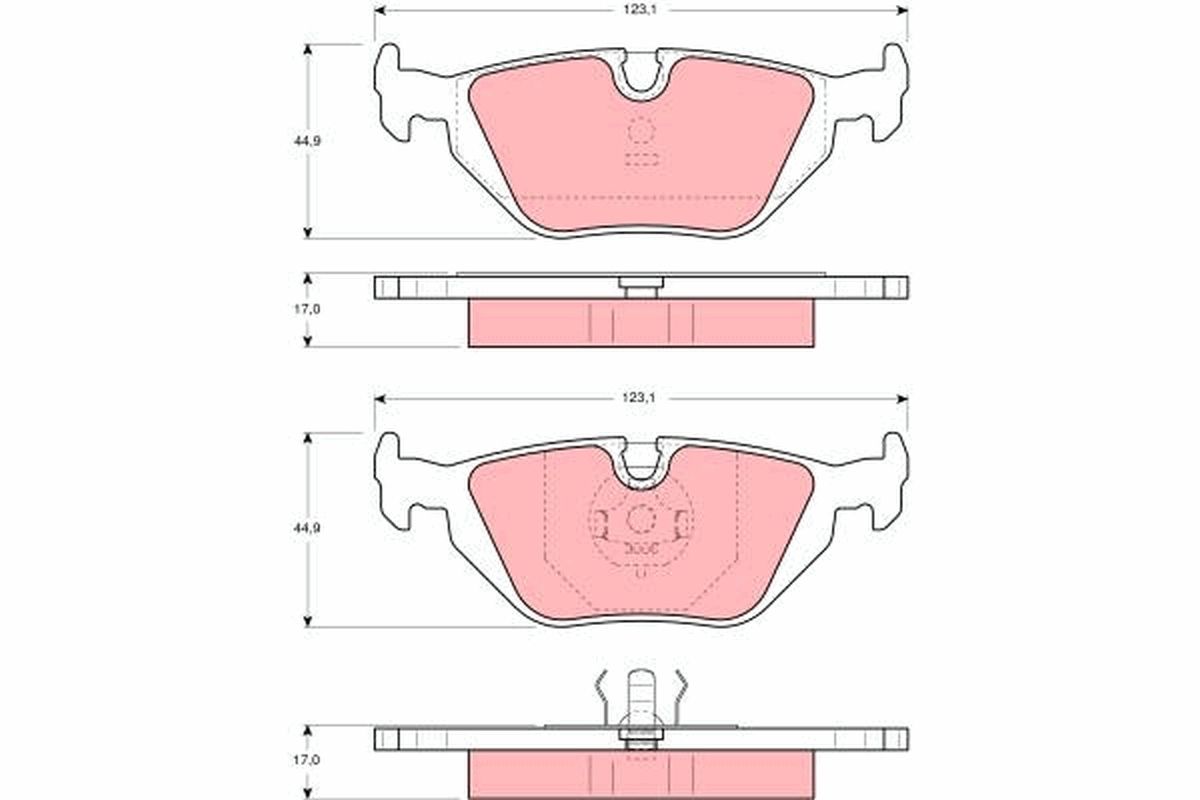Гальмівні колодки дискові TRW GDB1189 - zapix