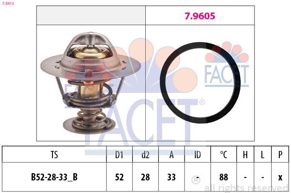 Термостат FACET 78412 - zapix