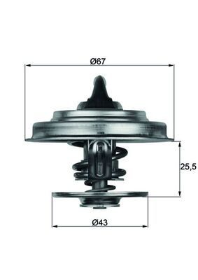 Термостат MAHLE TX1879D - zapix