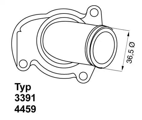 Термостат BORGWARNER (WAHLER) 445992D - zapix