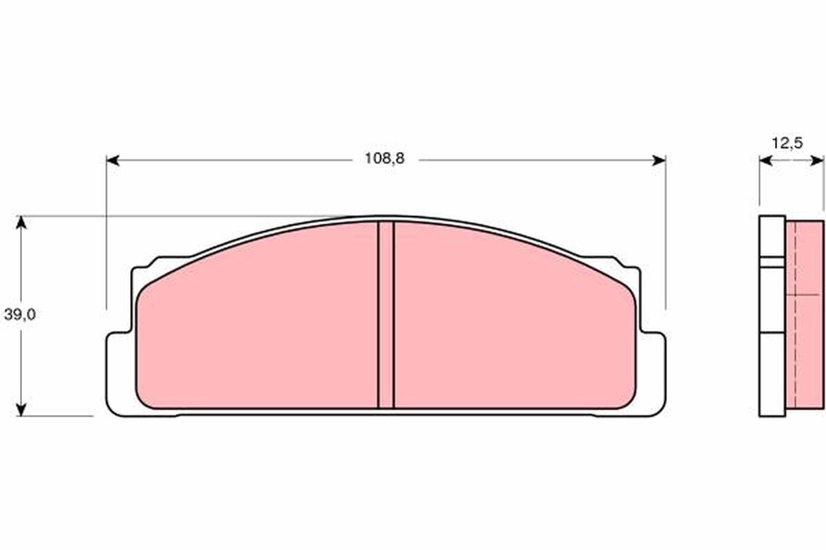 Гальмівні колодки дискові TRW GDB105 - zapix