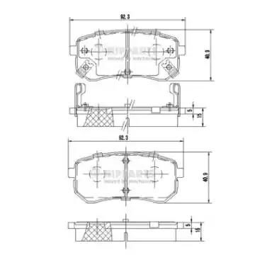Гальмівні колодки дискові NIPPARTS J3610307 - zapix