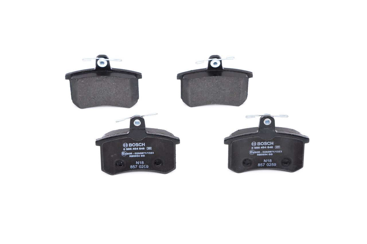 Гальмівні колодки дискові BOSCH 0986494846 - zapix