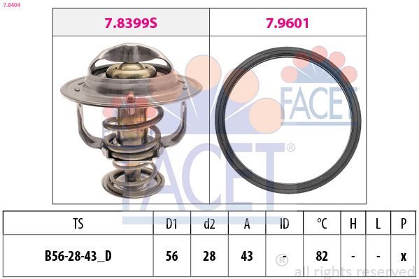 Термостат FACET 78404 - zapix