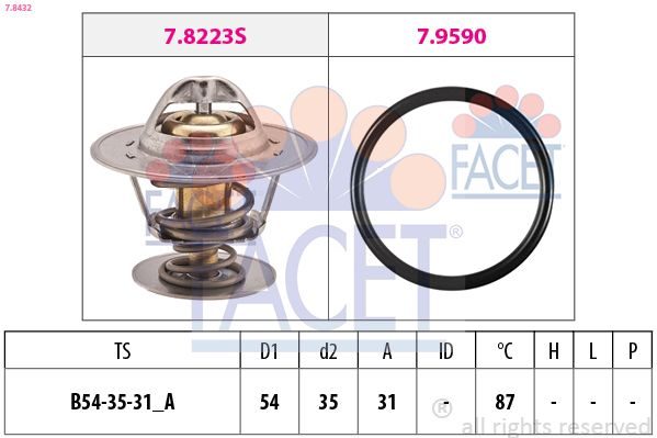 Термостат FACET 78432 - zapix