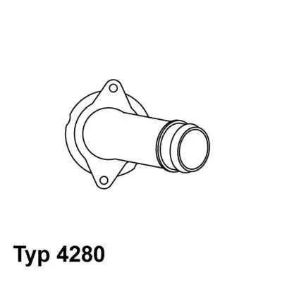 Термостат BORGWARNER (WAHLER) 428080D - zapix
