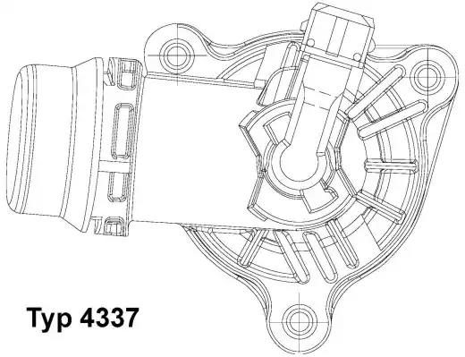 Термостат BORGWARNER (WAHLER) 4337105D - zapix