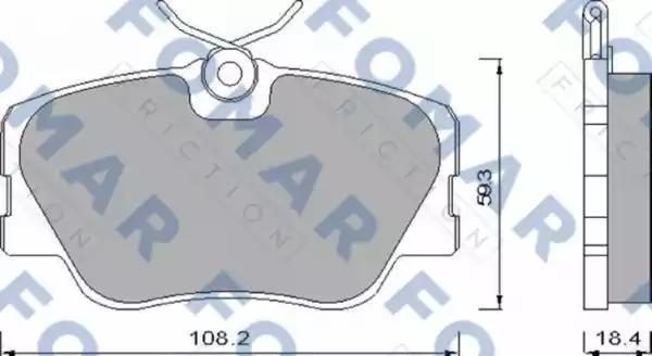 Гальмівні колодки дискові FOMAR FRICTION FO474281 - zapix