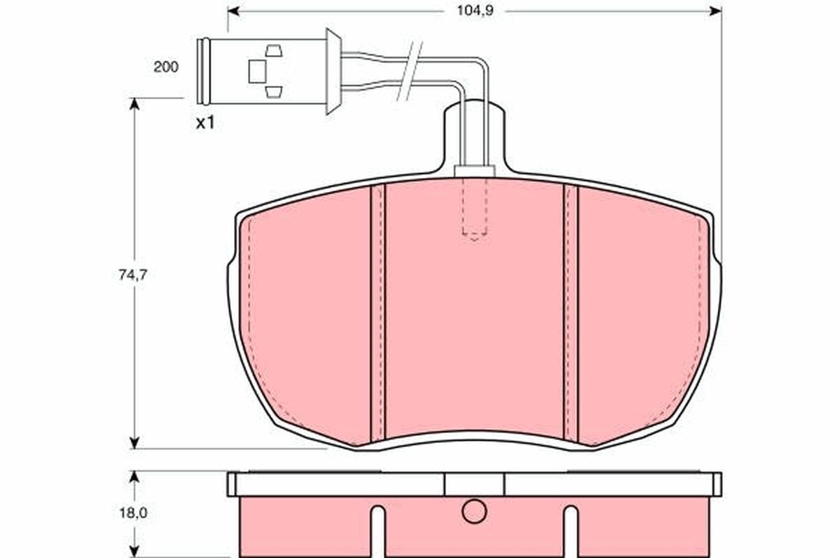 Гальмівні колодки дискові TRW GDB789 - zapix