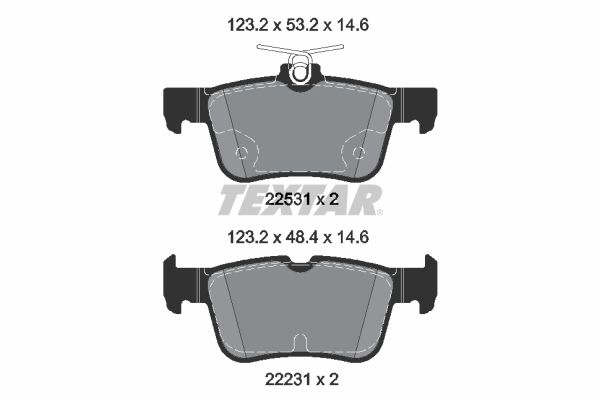 Гальмівні колодки дискові TEXTAR 2253105 - zapix