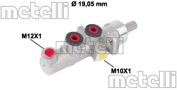 Головний гальмівний циліндр METELLI 050620 - zapix