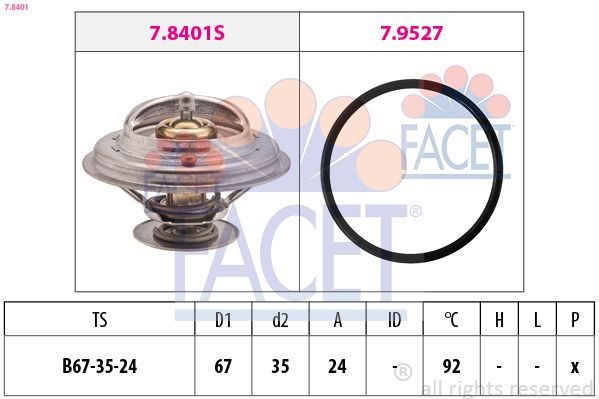 Термостат FACET 78401 - zapix