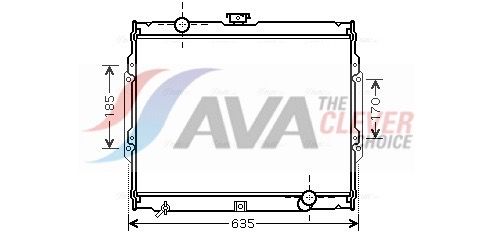 Радіатор охолодження двигуна AVA QUALITY COOLING HY2108 - zapix
