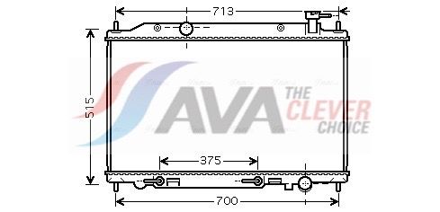 Радіатор охолодження двигуна AVA QUALITY COOLING DN2295 - zapix