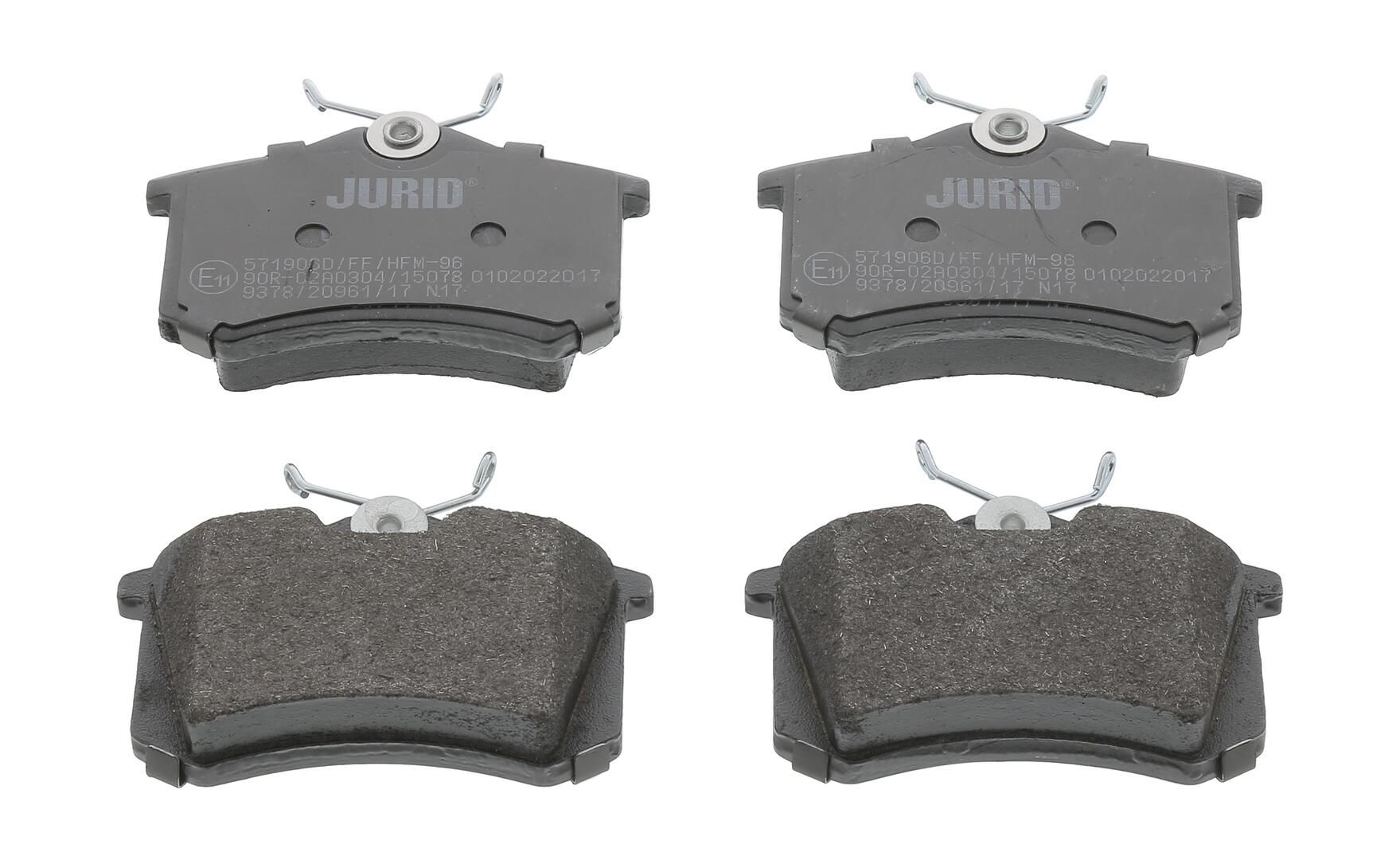 Гальмівні колодки дискові JURID 571906D