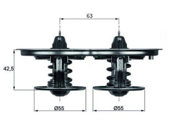 Термостат MAHLE TX3285D - zapix