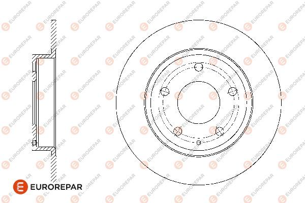Гальмівний диск EUROREPAR 1676008480 - zapix
